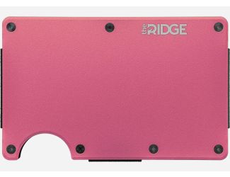 The Ridge Limited Edition Flamingo Pink RFID-Blocking Wallet w/ Money Clip