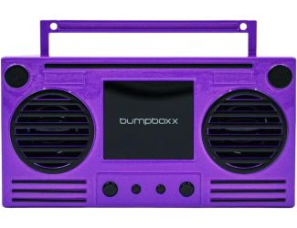 Bumpboxx Microboom Wearable Bluetooth Speaker Boombox -Poppin Purple