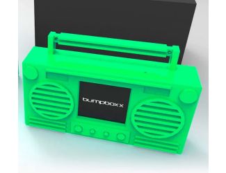 Bumpboxx Microboom Wearable Bluetooth Speaker Boombox-Slime Green