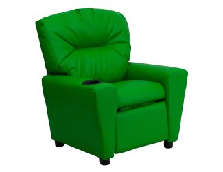 Green Vinyl Kids Recliner