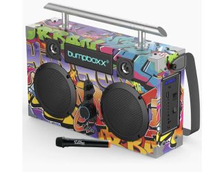 Bumpboxx Ultra+ Bluetooth Boombox with Microphone-NYC Graffiti