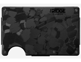 The Ridge Wallet RFID-Blocking with Money Clip in Forged Carbon