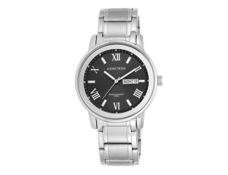 Men's Bracelet Watch - Silver/Black