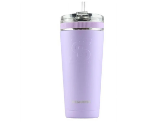 IceShaker 26oz Insulated Stainless Steel Shaker Bottle- Flex Lid w/Straw-Lilac