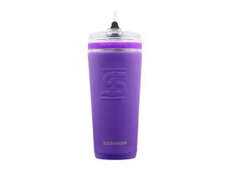 IceShaker 26oz Insulated Stainless Steel Shaker Bottle- Flex Lid w/Straw-Purple