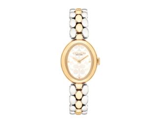 Ladies' Sammy Oval Two-Tone Stainless Steel Watch Silver White "C" Dial