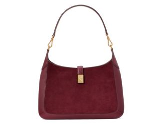 Deco Leather & Suede Hobo Bag - Cherry Juice Multi