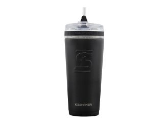 IceShaker 26oz Insulated Stainless Steel Shaker Bottle- Flex Lid w/Straw-Obsidian