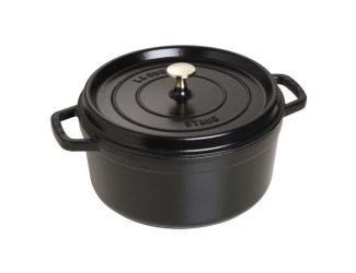 5.5qt Cast Iron Round Dutch Oven Black Matte