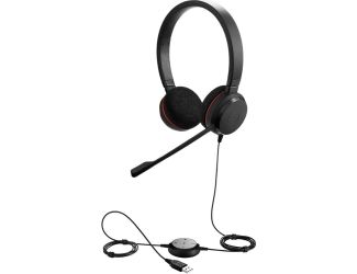 Jabra Evolve UC Evolve 20 Wired Stereo Headphones, Black