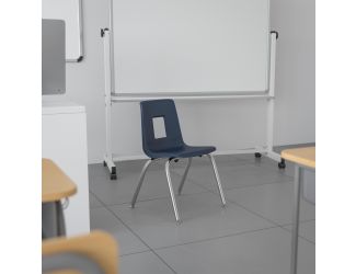 Navy Student Stack Chair 14"H Seat - School Classroom Chair for K-2