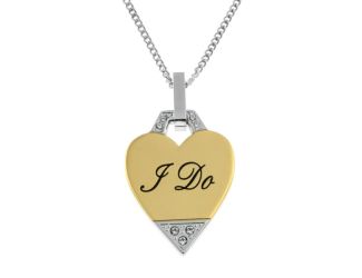 Joyful Sentiments I Do Heart Pendant Necklace