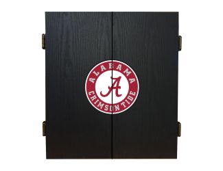 University Of Alabama Fan's Choice Dartboard Cabinet Set