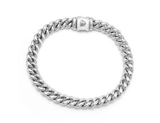 Men's Silver Curb Chain Bracelet