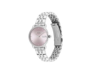 Ladies' Elliot Silver-Tone Stainless Steel Watch Pink Dial