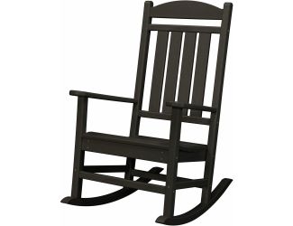 All-Weather Pineapple Cay Porch Rocker - Black