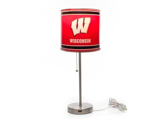 University Of Wisconsin Chrome Lamp