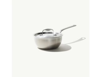 2 Qt Stainless Steel Saucier with Lid