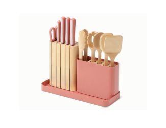 14pc Knife & Utensil Set Perracotta