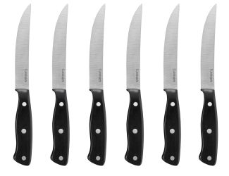 6Pc Triple Rivet Steak Knife Set