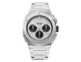Alpiner Extreme Chronograph Automatic Stainless Steel Watch Silver Dial