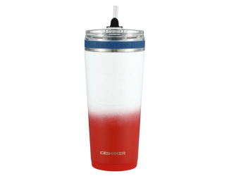 IceShaker 26oz Insulated Stainless Steel Shaker Bottle- Flex Lid w/Straw-USA