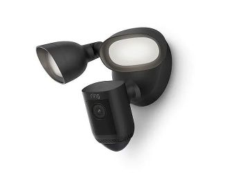 Ring Floodlight Cam Wired Pro with Bird’s Eye View and 3D Motion Detection-Black