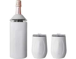 Vinglace Wine Chiller and Glass Gift Set Stone