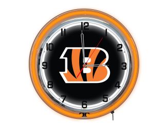 Cincinnati Bengals 18" Neon Clock