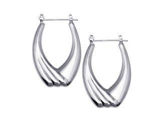 PARIKHS Hollow Drop Hoop Earring in 925 Sterling SilverWeight-11.9 gr