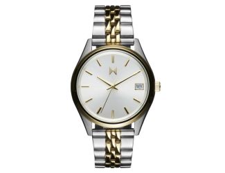 Ladies' Rise Boyfriend Two-Tone Stainless Steel Watch Silver Dial