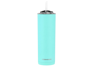 IceShaker 20oz Insulated Stainless Steel Skinny - Tumbler w/Straw & Lid-Mint