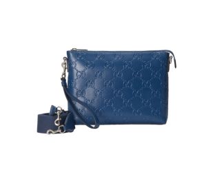 GG Print Embossed Messenger Bag