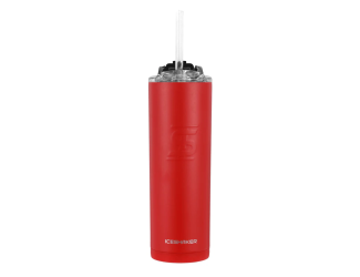 IceShaker 20oz Insulated Stainless Steel Skinny - Tumbler w/Straw & Lid-Red