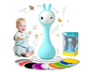 R1 Smarty Bunny Baby Light Up Toy Blue - Ages 0-24 Months