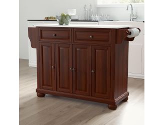 Alexandria Granite Top Full Size Kitchen Island/Cart