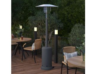 Outdoor Patio Heater -SLT Gray- 7.5 Feet Round Steel Patio Heater - 40,000 BTU's