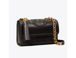 Fleming Sm Conv Shoulder Bag - Black