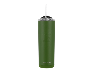 IceShaker 20oz Insulated Stainless Steel Skinny - Tumbler w/Straw & Lid-Green