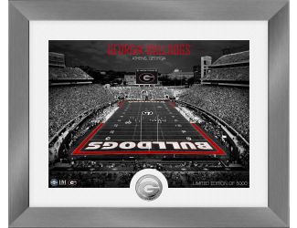University of Georgia Bulldogs Art Deco Stadium Silver Coin Photo Mint