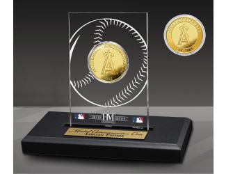 Los Angeles Angels 1-Time Champions Acrylic Gold Coin