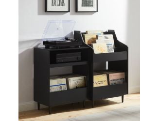 Liam 2-Piece Record Player Stand And Vinyl Storage Set