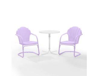 Tulip 3Pc Retro Outdoor Bistro Set