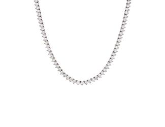 Three Prong Tennis Necklace Size 16"
