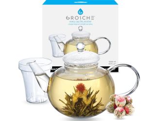 Infuser Teapot: Monaco - 1250ml/42 fl. oz glass teapot with glass infuser