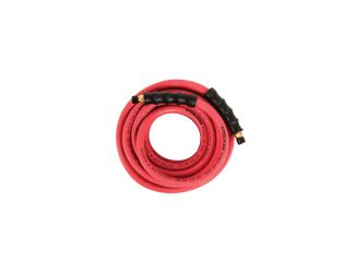 25-Foot x 3/8-Inch ID Rubber Air Hose with 1/4-Inch NPT Brass Fittings