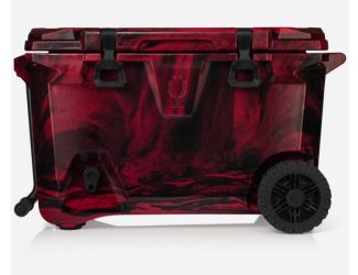 Brumate BruTank 55-Quart Rolling Cooler-Red & Black Swirl