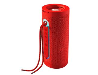 Portable Bluetooth Speaker w/ Flashlight Red