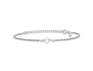 Sterling Silver Braclet with Pearl