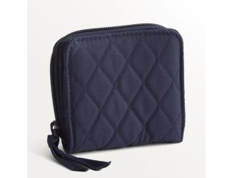 Small Zip-Around Wallet-Peacoat-Premium Cotton